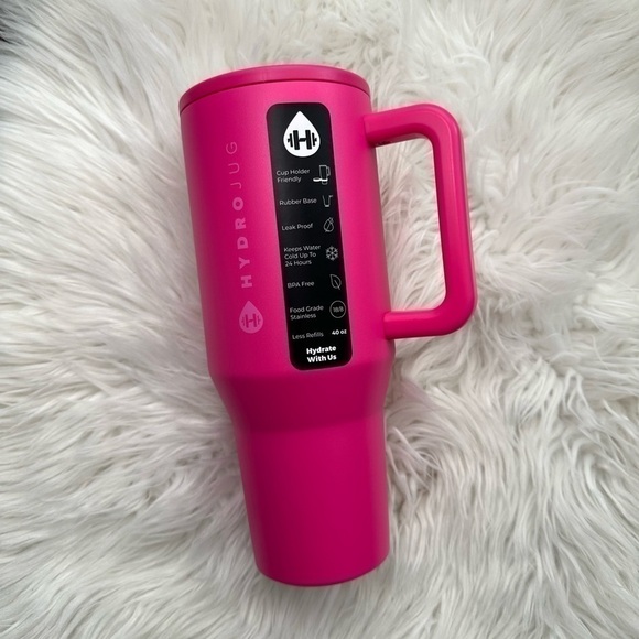 Hydrojug Traveler Tumbler Neon Magenta 40oz - Picture 1 of 5